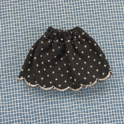Black Scallop Skirt